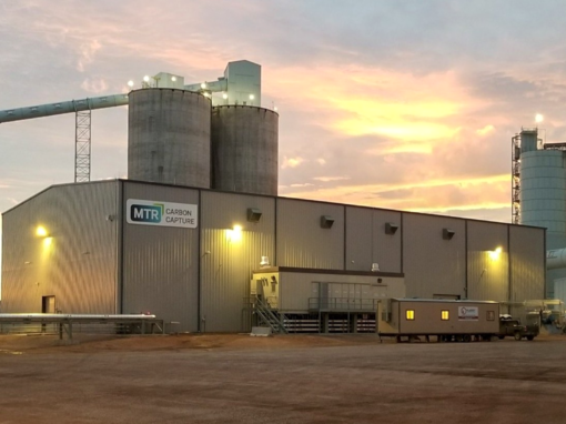 Membrane Technology & Research’s carbon capture facility at the Wyoming Integrated Test Center, the world’s largest membrane-based CO₂ capture pilot.